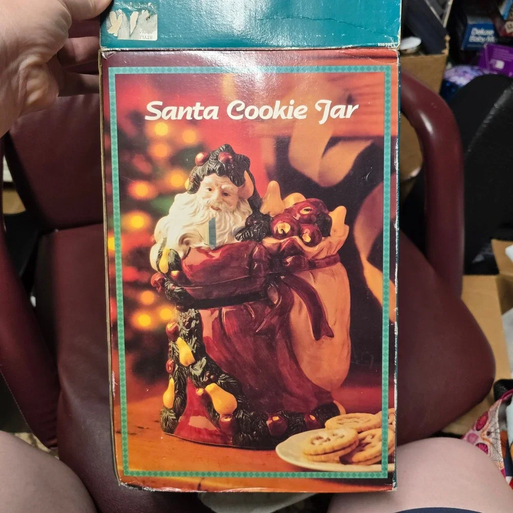 Vintage 1994 Santa Cookie Jar Dayton Hudson Fine Earthenware Christmas Decor